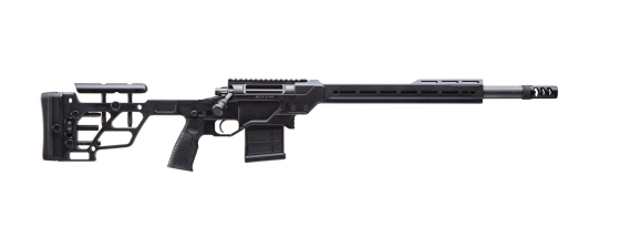 DELTA 5 PRO Bolt-Action Rifle with 18-inch Barrel, Chambered in 6.5 Creedmoor. Black Finish, Right Profile