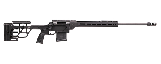 DELTA 5 PRO Bolt-Action Rifle with 24-inch Barrel, Chambered in 6.5 Creedmoor. Black Finish, Right Profile